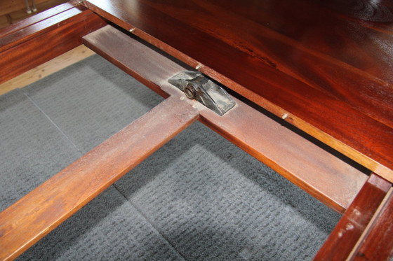 Image 1 of Victorian mahogany folding dining table by Eichholtz