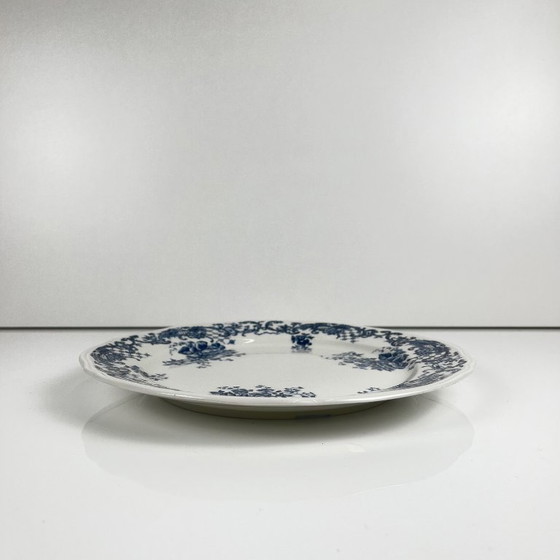 Image 1 of Set of 4 Villeroy & Boch "Valeria" dinner plates, blue