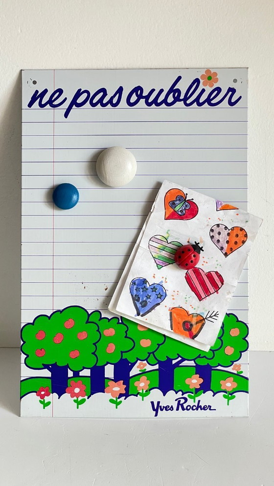 Image 1 of Yves Rocher Vintage Metalen Herinneringsblok