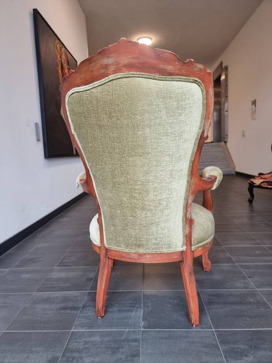 Queen-Anne-Stuhl – Esszimmerstühle, Velvet, Textile (photo 5 of 5)