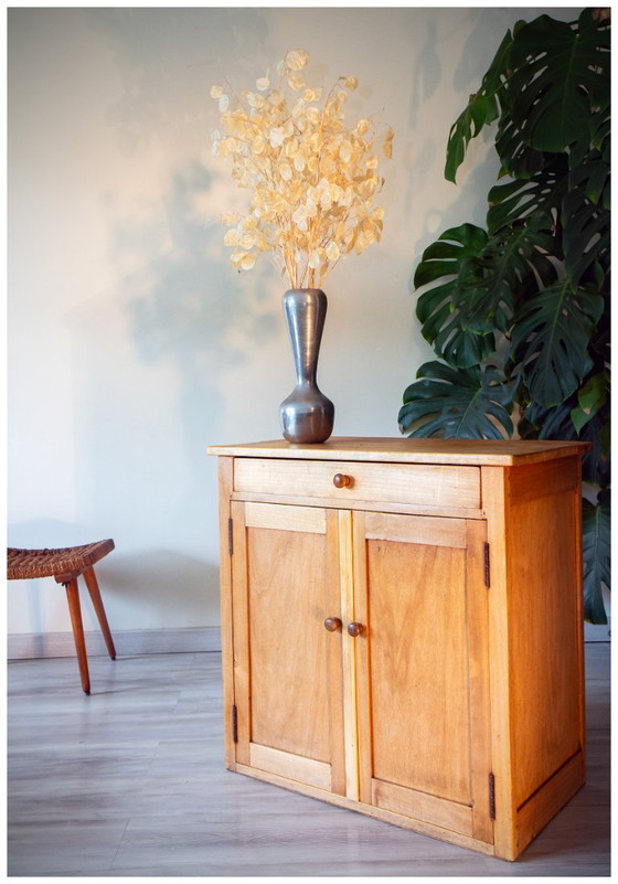 Image 1 of Parisian sideboard, light oak, 1950