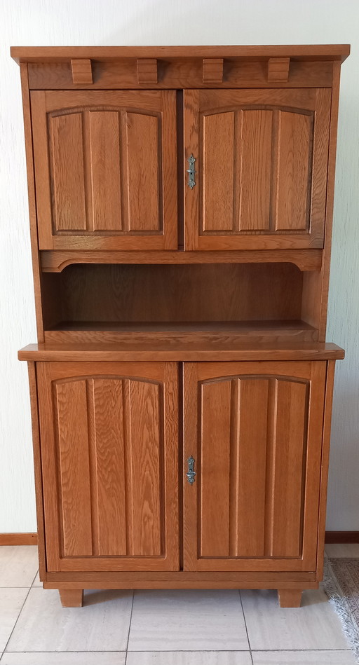 Classic Oak Buffet Cabinet