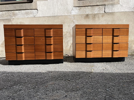 Image 1 of Ein Paar italienische Kommoden aus den 1970er Jahren