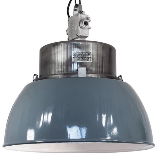 Vintage blauwgrijze hanglamp van Mesko