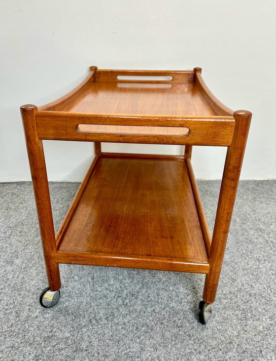 Danish Design Teak Bar Cart AT 45 Hans J. Wegner PP-Møbler, Hans Wegner, Wood, Brown (photo 10 of 15)