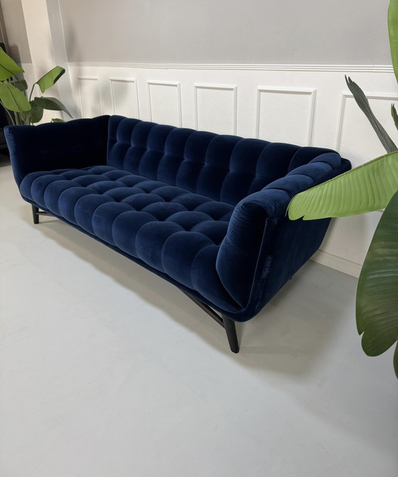 Image 1 of Sofá de diseño de 3 plazas perfil Roche Bobois Sofá de tela