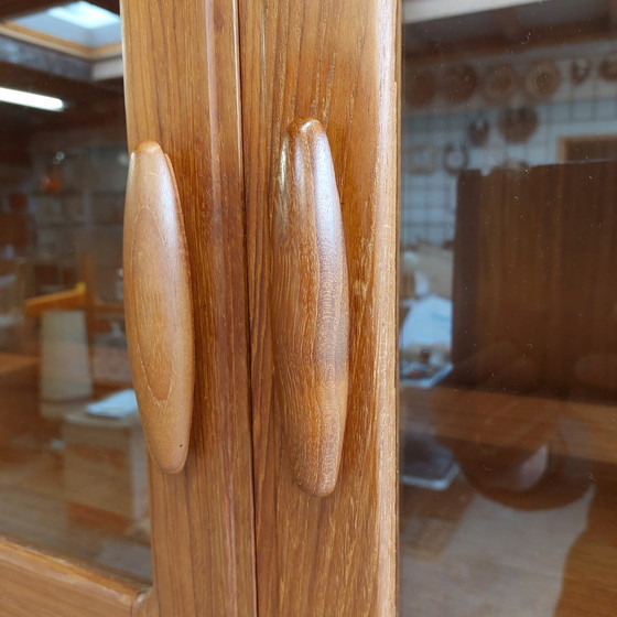 Image 1 of Vintage Dyrlund display cabinet, arched cabinet with lighting