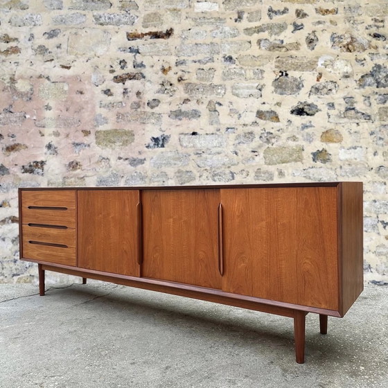 Image 1 of Danish teak sideboard P. T. Aalborg, 1960