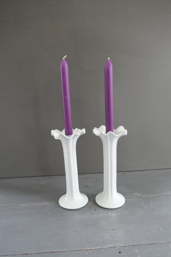 Image 1 of Ensemble de chandeliers vintage Hutschenreuther Wolf Karnagel.