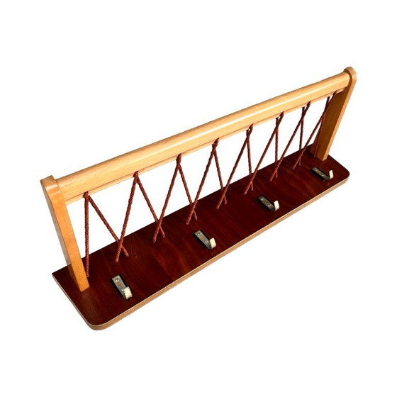 Image 1 of Appendiabiti da parete in stile Bruxelles, Rudi Volket, Germania, anni '50.