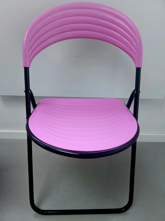 Image 1 of Postmodern Italian folding chairs Designer Studio GP