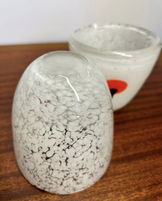 Image 1 of Murano glazen kaarsenstandaards uit de jaren 70.