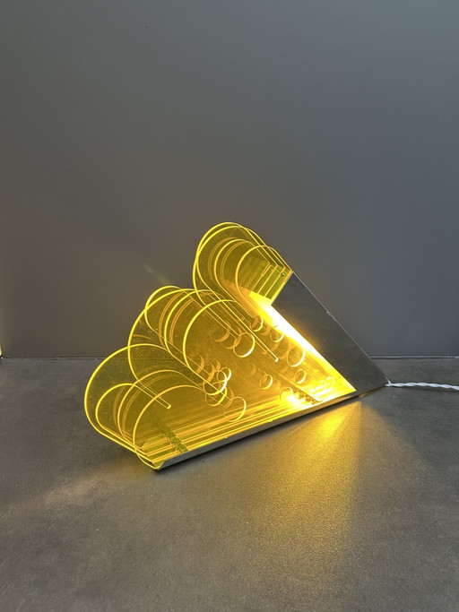 Lampada da tavolo “Pitagora” di Sergio Giobbi per Metalmobili - anni '70