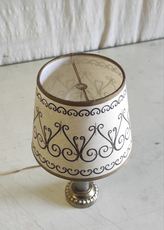 Image 1 of Table Lamp in Gilded Brass - Mid-20th Century