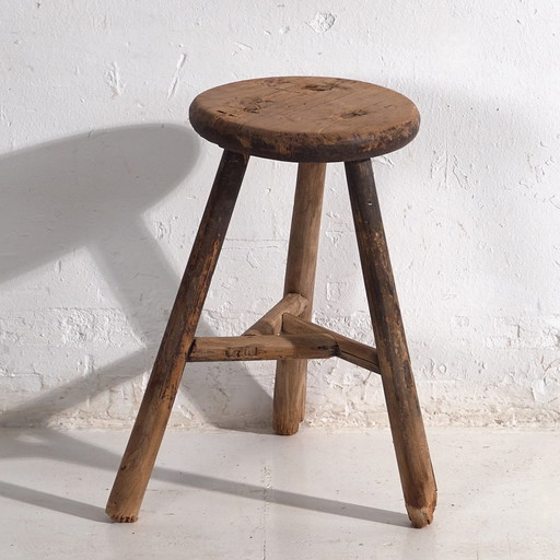 Sgabello rotondo antico (c.1900) #20
