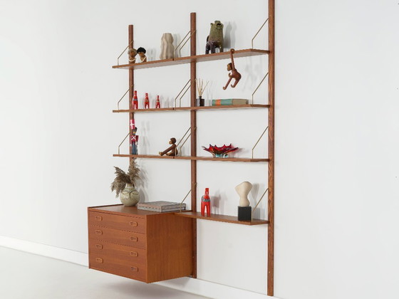 Image 1 of Librería de teca PS System, diseño danés, década de 1960, fabricada por Randers Møbelfabrik.
