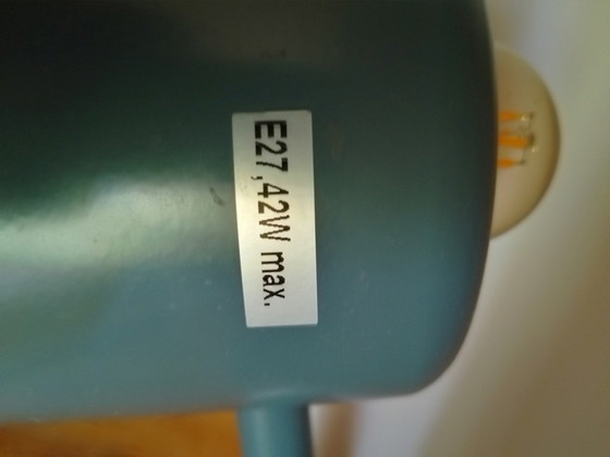 Image 1 of Habitat mushroom lamp in blue-grey metal