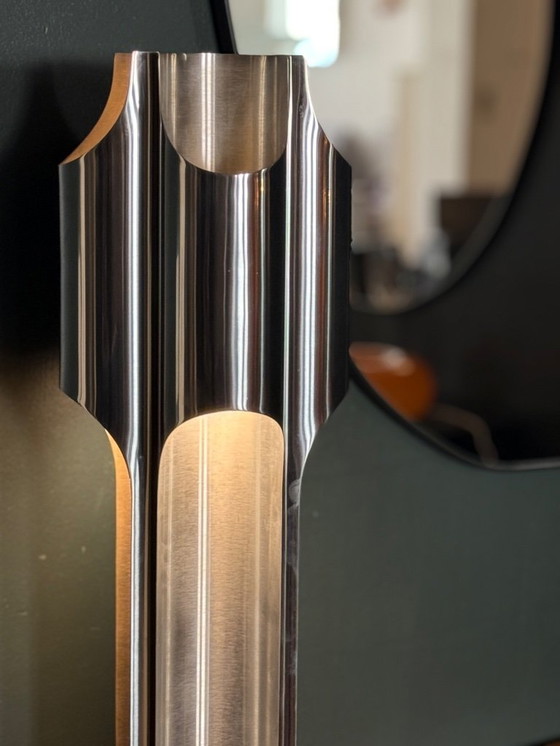 Image 1 of 'Orgue' Table Lamp in brass from Maison Charles, 1965