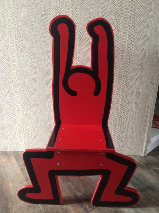 Keith Haring Kinderstuhl rot, Vilac, Dekorative Objekte, Holz (Foto 9 von 20)