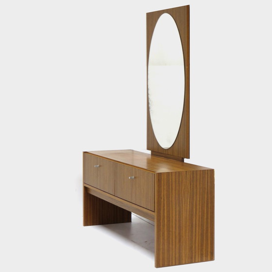Image 1 of Coiffeuse vintage Mid Century avec miroir, 1970