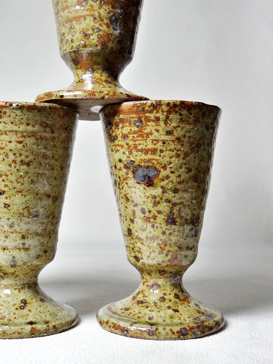 Image 1 of 5X Mazagrans Vintages Handcrafted Stoneware Pyrity Cup Glasses