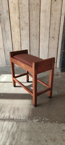 Tabouret de piano Art déco Nouvelle Objectivité de l'École de La Haye-Amsterdam (années 1920), tabouret de piano
