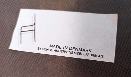 Image 1 of 6 sedie da pranzo danesi di metà secolo di Schou Andersen