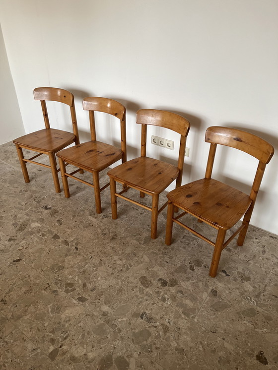 Image 1 of Originele Rainer Daumiller stoelen gemaakt van massief grenenhout.