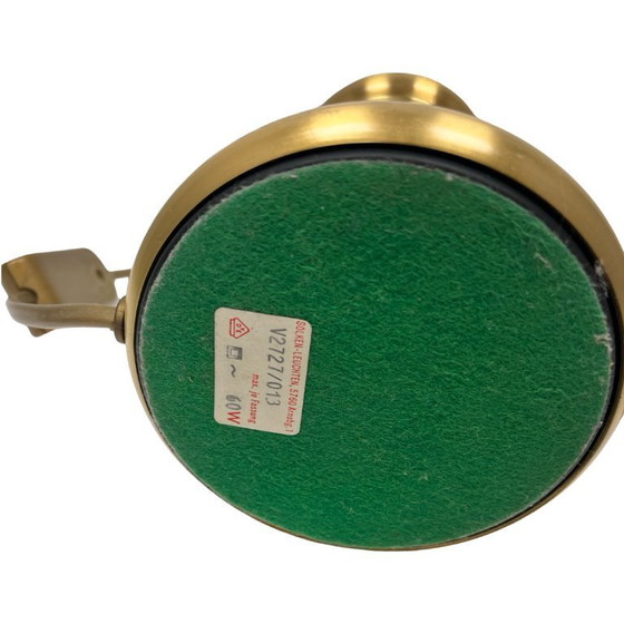 Image 1 of Sölken Leuchten brass table lamp, Germany, 1970s – frosted sphere