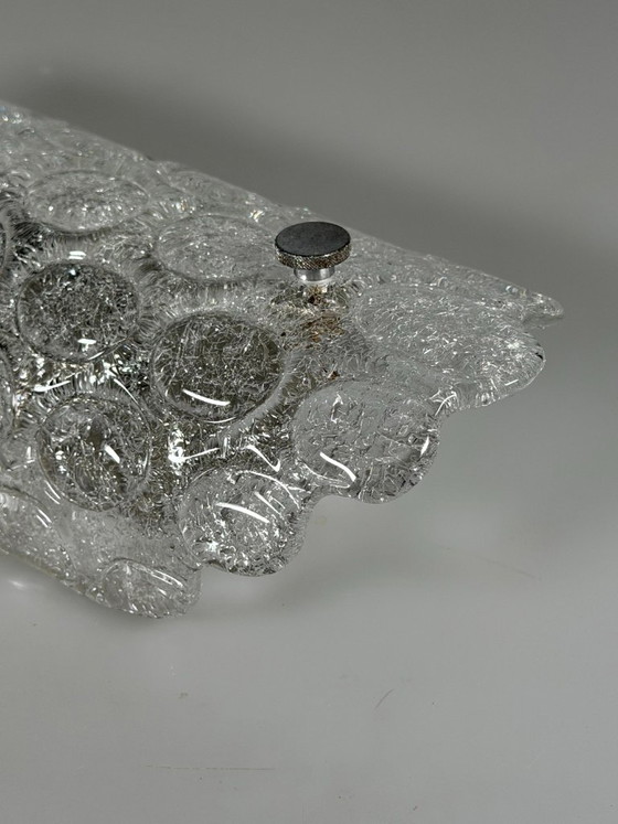 Jaren 60/70 wandlamp Fischer Leuchten Duitsland Wandkandelaar IJsglas Design – Wandlampen, Metal (photo 9 of 16)