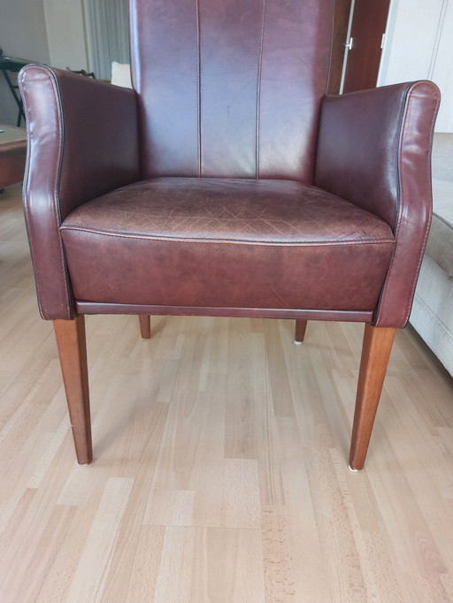 Leather armchair or dining room chair