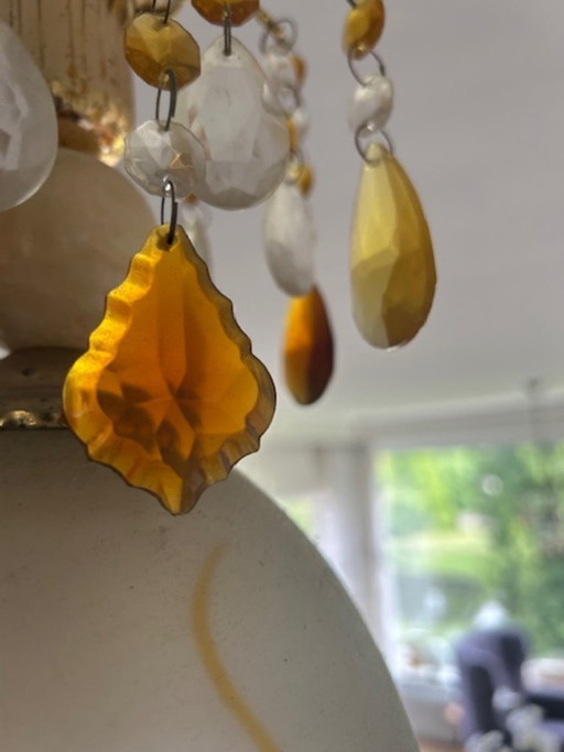Suspension vintage du Maroc avec pendentifs en verre