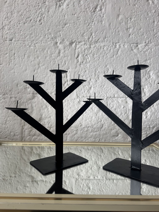 Lampadari in ferro battuto, stile Habitat anni '80