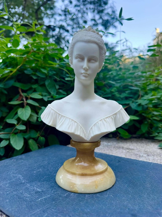 Busto in alabastro di Manon Lescaut firmato Arnaldo Giannelli – Sculture, Stone (photo 6 of 6)