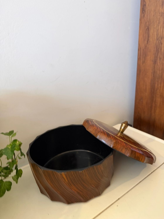 Barattolo per biscotti in plastica effetto legno – Accessori da cucina, Vintage (photo 2 of 6)