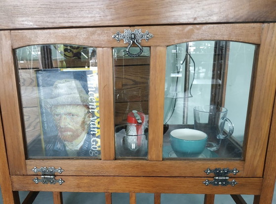 Image 1 of Vitrine/meuble à thé vintage/antique de style Art déco