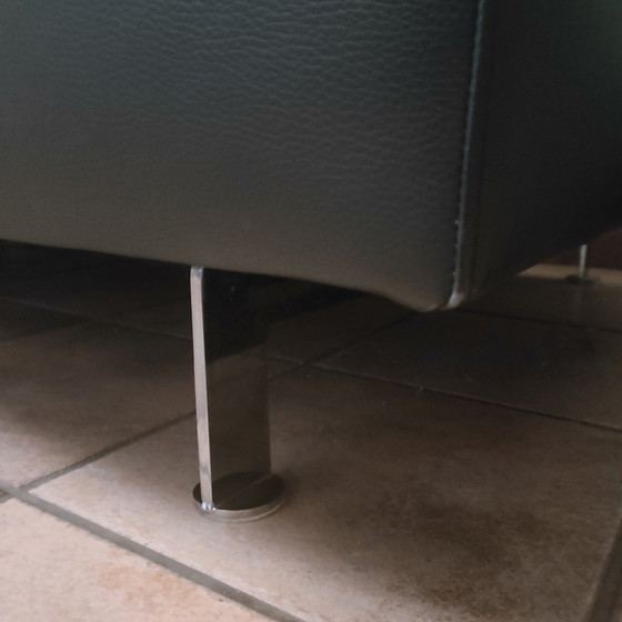 Image 1 of Sofá moderno de cuero negro Kanizsa Trend