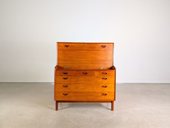 Image 1 of Peter Hvidt Orla Mølgaard-Nielsen Secretary Midcentury Søborg teak