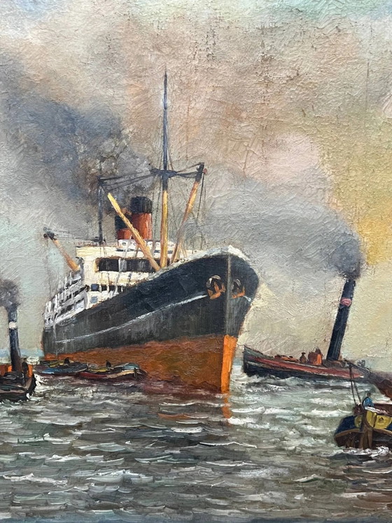 Alfred Jansen ( ). "Paesaggio marino". – Dipinti e disegni, Canvas (photo 4 of 8)