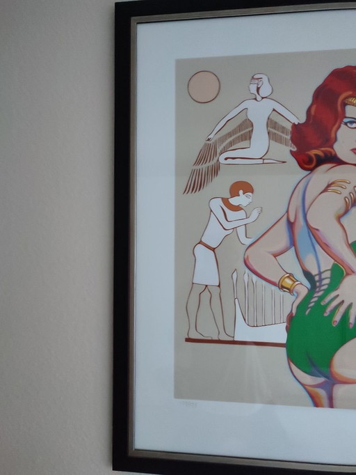 Color lithograph by the "Nile Queen" Mel Ramos
