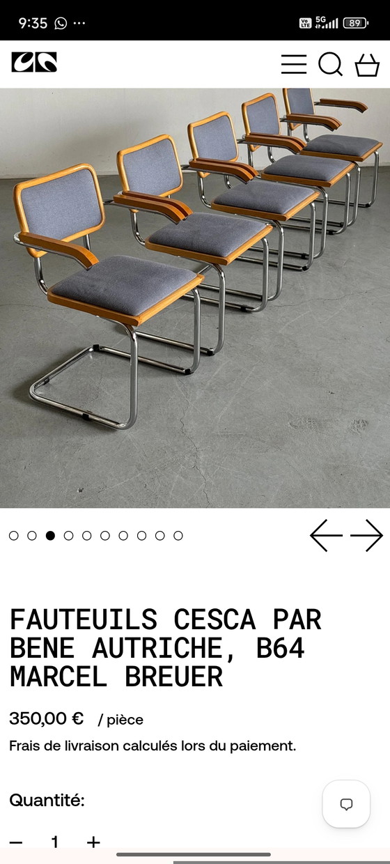 Image 1 of Set aus rundem Tisch und 3 Kufenstühlen B64 - Marke BENE (Design / Büro / Besprechung)