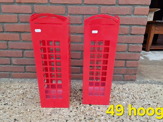 Image 1 of Metalen paraplubak rood