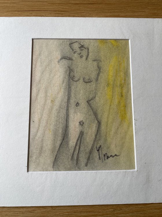 Image 1 of Eugenie Morin Original watercolor around 1833-1875