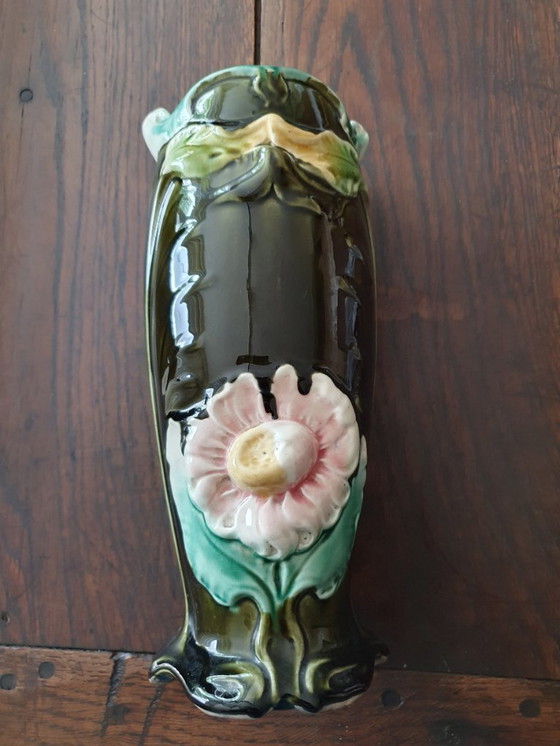 Image 1 of Antique vase Gustave De Bruyn Art Nouveau 29 cm