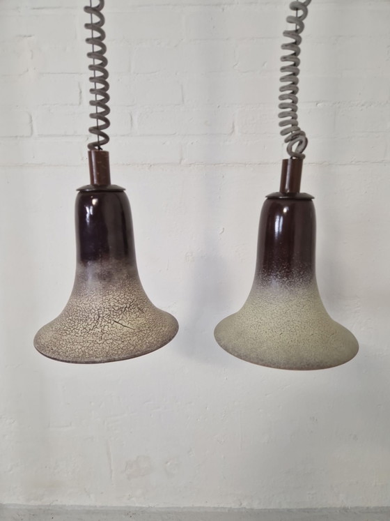 2 keramieken, Duitse hanglampen – Lighting, Ceramic (photo 3 of 6)