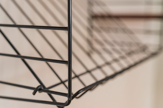 Image 1 of  Scaffale a parete modulare in teak di Nils Strinning per String, 1960