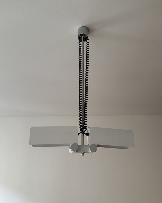 Image 1 of Minimalist Doria Adjustable Pendant Lamp designed by Wilhelm Braun Feldweg, 1960s, Space Age, Mid Century, Industrial Design