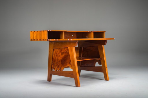 Mid-Century Modern Teak Schreibtisch, 1980er Jahre