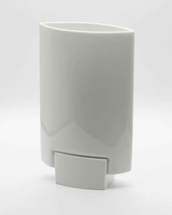 Image 1 of Vintage Rosenthal Porcelain XL Vase Duo Michael Boehm DEBUT 1980s Elegance Chic