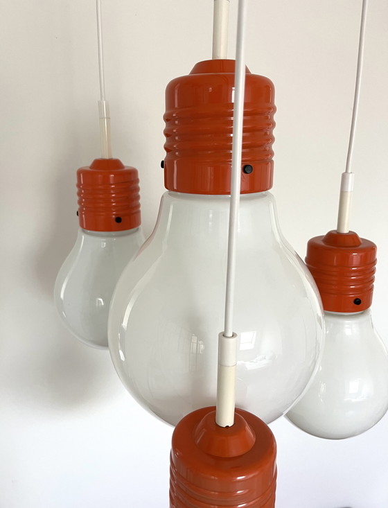 Image 1 of Vintage 1970s Light bulb lamp pendant - Brillant Leuchten 